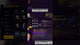 Rarest wishlist Id freefire [upl. by Ikcir]