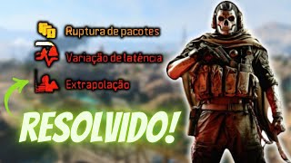 RUPTURA DE PACOTE E TRAVAMENTOS RESOLVIDOS COD WARZONE [upl. by Eetnuahs]