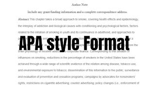 How To Write Paper In APA Format  Apa Format Essay Example  Apa Format  Earn with tech [upl. by Ketchum544]