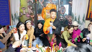 How beautifully Tenzin celebrate Birthday Party with his friends in Tibet  Part 1 [upl. by Vanderhoek]