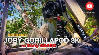 Joby Gorillapod 3K for Sony a6400 Unboxing amp Test [upl. by Lynde]