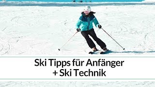 Skitechnik und Skifahren Tipps für Anfänger  Carving  Ski Position  Klara Fuchs [upl. by Eppie]