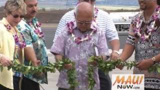 Kahului Airport apron dedication September 9 2010 by Wendy Osher MauiNOWcom [upl. by Neroled699]