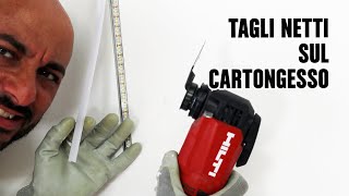 Installare una barra led sul cartongesso con tagli puliti e precisi con HILTI [upl. by Tova]