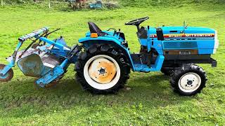 MITSUBISHI MT1601D 4WD Compact Tractor amp Rotavator [upl. by Adnek]