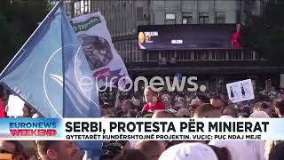 Serbi protesta për minierat [upl. by Mixie]