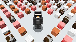 I Collected 100 Mob Heads in Minecraft [upl. by Anastas698]