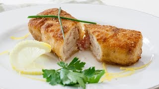 How to Make Chicken Cordon Bleu Recipe  Stuffed Chicken Breast [upl. by Ymaj54]