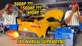 Manual Supra SHOCKS EVERYONE on the Dyno [upl. by Tterej]