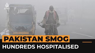 Hundreds hospitalised in Pakistan as smog reaches record levels  Al Jazeera Newsfeed [upl. by Emarej]