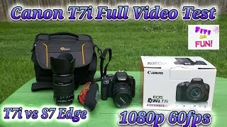 Canon Rebel EOS T7i full review with video test [upl. by Marla]