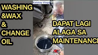 LALAMOVERIDER Washingamp Change oil Honda Click V3 [upl. by Selij]