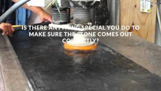 How to Change a Slabs Finish from Polished to Honed [upl. by Joliet]