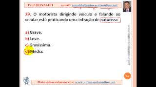 AULA 27 SIMULADO DE LEGISLAÇÃO  INFRAÇÕES E PENALIDADES [upl. by Elleynod]