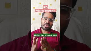 Waaree Energies IPO ipo waareesolarpanel waareeergies sharemarket stockmarket ipogmptoday [upl. by Ellatnahc]