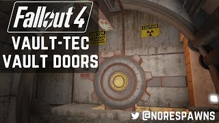 Fallout 4 VaultTec Workshop  Sealed Vault Exits amp Doors [upl. by Ennayar]