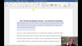 Erste Schritte mit Word [upl. by Airec]