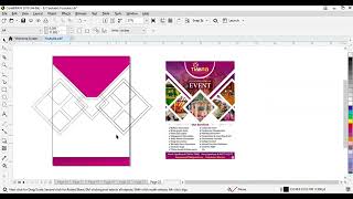 How to Create Pamphlet design in Coreldraw🎨 Coreldraw me Pamphlet design kaise karte hai coreldraw [upl. by Iba308]