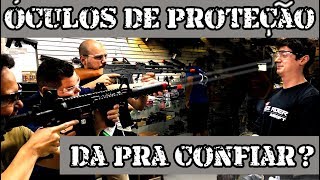 Testando os Óculos de Airsoft contra Armas Reais TBM [upl. by Augy671]