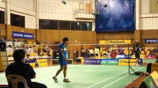 Selangor Badminton Open 2012 6  BS D2 QF Chong YH vs Chong KH [upl. by Aryn]