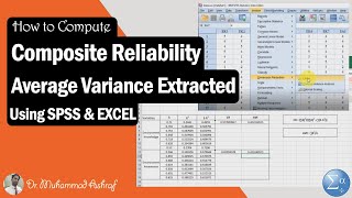 19 How to Compute Composite Reliability and Average Variance Extracted AVE Using SPSS and Excel [upl. by Gill]