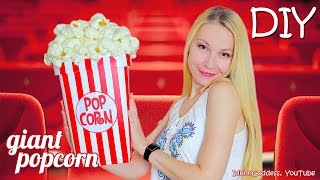 How To Make A Giant Popcorn Storage Bucket – DIY Giant Nonedible Popcorn [upl. by Caresse]