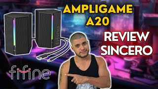 CAIXA DE SOM FIFINE AMPLIGAME A20 GAMING SPEAKER REVIEW SINCERO [upl. by Ecinev]