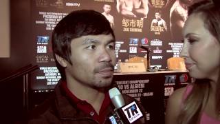 Pacquiao Reacts to Algieri’s Joke About His Height [upl. by Yor126]