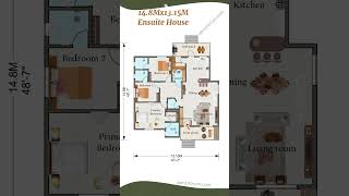 Ensuite 3 bedrooms floorplan [upl. by Rammus]