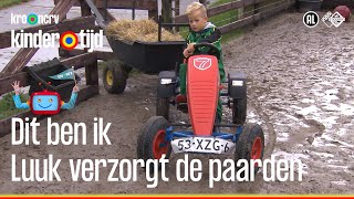 🐴🐴 Luuk verzorgt de paarden  Dit ben ik  Kindertijd KRONCRV [upl. by Clemens220]