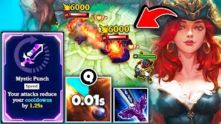 Infinite Miss Fortune Q Bounce on 01s Cooldown with Mystic Punch  2v2 Arena [upl. by Haughay]