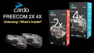 Cardo Freecom 2x amp 4x Unboxing  Whats Inside [upl. by Sykleb]