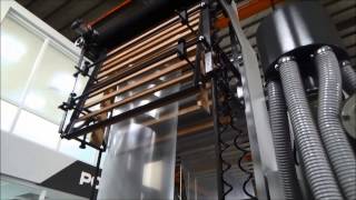 Blown film machine for medical plastic bag [upl. by Hotze401]