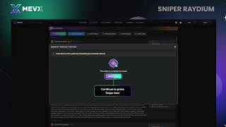 MevX  Sniper Raydium Tutorial [upl. by Ettennaj731]