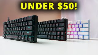 Top 3 60 keyboards under 50 Giveaway closed [upl. by Ainslee]