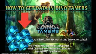 HOW TO GET DATA IN DINO TAMERS dinotamers dinosaur dinosaurgames tutorial [upl. by Busby]