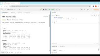 189 Rotate Array  Leetcode  Arrays  Fundamentals [upl. by Aicetel]