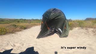 Camping in the Dunes on Bear Island at Hammocks Beach State Park  No Talk Camping [upl. by Amles]