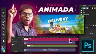 ¿Cómo hacer una portada animada para facebook negocios 2021 con Adobe Photoshop 🏆 [upl. by Idyak478]