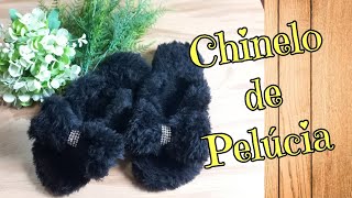 DIY  Faça seu chinelo Pantufa de pelúcia [upl. by Darin199]