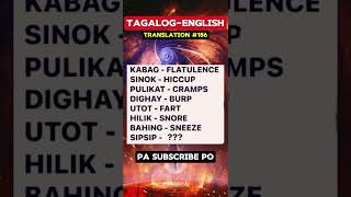 187 sneeze flatulence translation tagalog englishtranslation kaalaman education educational [upl. by Enetsuj]