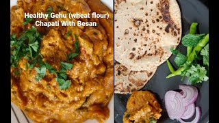 Gehuamp Jowar ki Roti with Besan Curry Jowar Roti Recipe Healthy and easy recipes [upl. by Yengac]