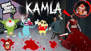 Shinchan Franklin Oggy Jack Playing Chupan Chupai With Indian Ghost KAMLA In GTA5  Hide amp Seek [upl. by Modnarb881]