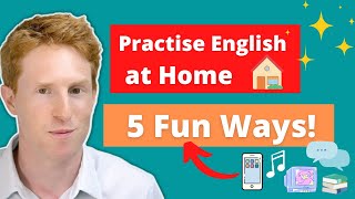 Learn English AT HOME  5 Fun Methods [upl. by Ambie]