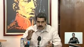 Maduro asegura que se está desarrollando un quotgolpe de Estado eléctricoquot [upl. by Owen]