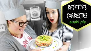 Recettes Correctes  SUSHI PIE FACILE  2FillesOrdinaires [upl. by Mcclain]