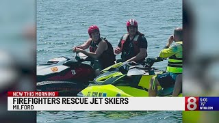 Jet skiers rescued off Milford coast [upl. by Henarat528]