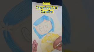 DESENHANDO A CORALINE  BibiMochi desenho drawing coraline desenhando draw art [upl. by Solitta]