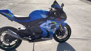 2020 GSXR 1000 Spark Exhaust System Sound [upl. by Nuahsad]