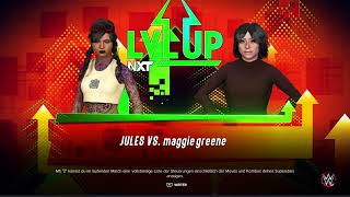 Jules vs Maggie Greene ★ WWE2K23 [upl. by Gytle]